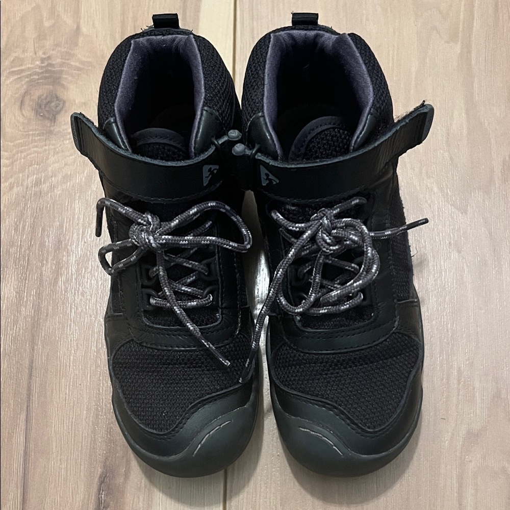 PLAE Black and Gray High-Top Sneakers